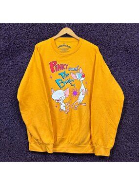 Pinky & The Brain WB Kids Cartoon Series Crewneck Sweater 2X